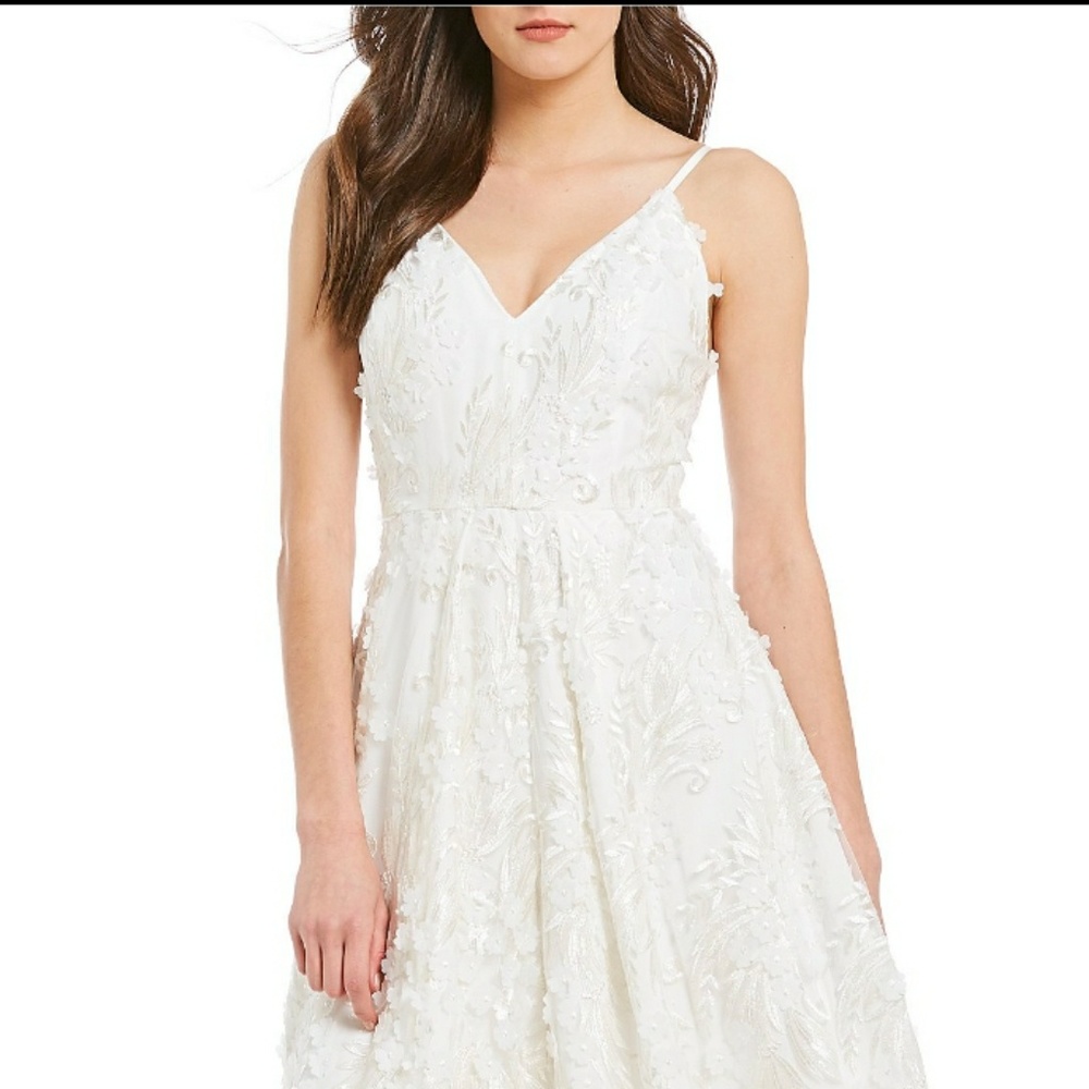 Calvin Klein white wedding or shower dress